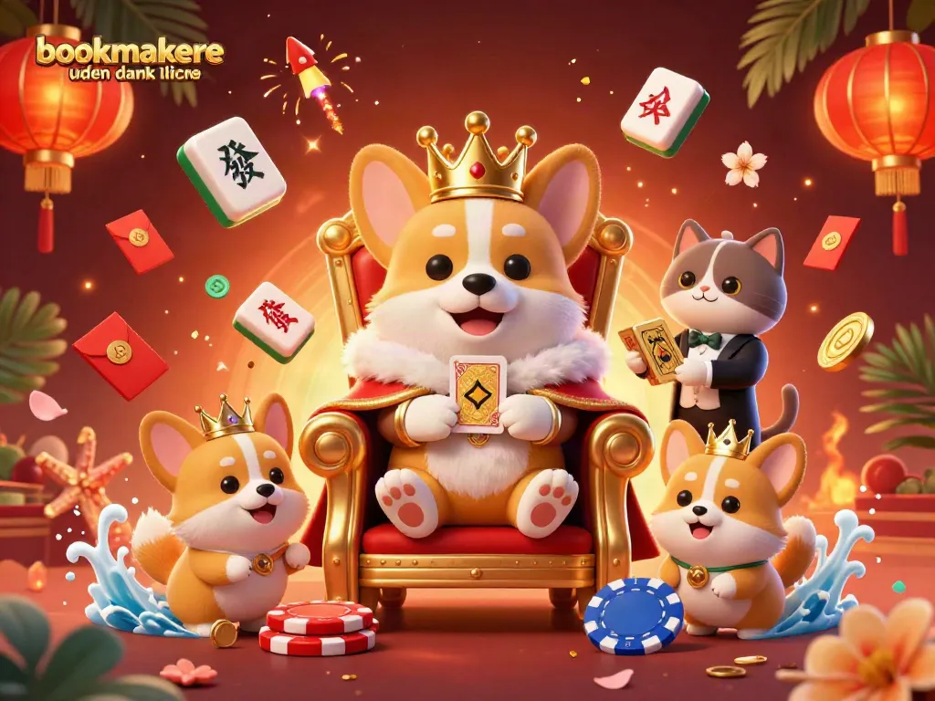 Bet on bookmakere uden dansk licens with vibrant 3D casino scene and characters.