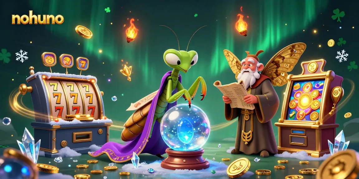 Experience the magic of nohuno's gambling world with vibrant characters and exciting game elements.