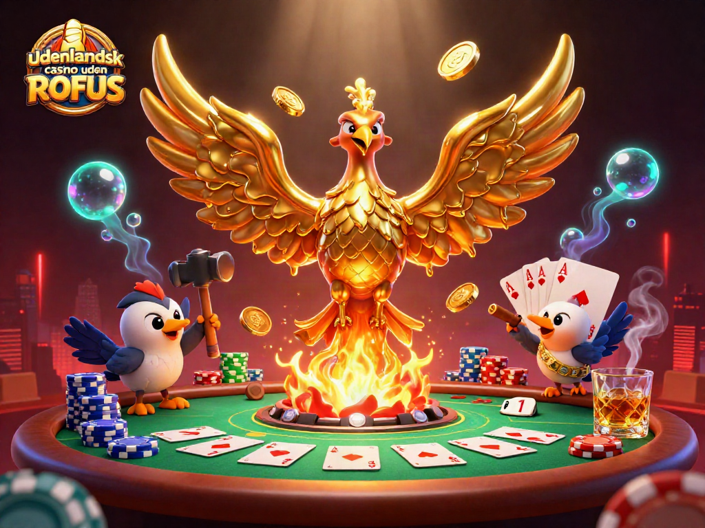 Experience the thrill of udenlandsk casino uden ROFUS with vibrant gaming elements in an exciting scene.