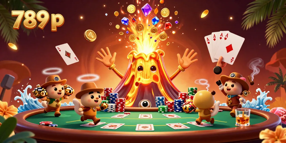 Win big at 789 p with a dazzling casino scene filled with vibrant poker elements and treasures.