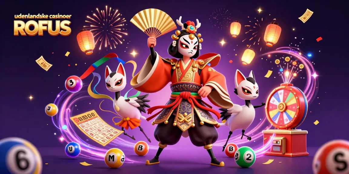 Experience excitement at udenlandske casinoer uden ROFUS with vibrant lottery games and confetti.