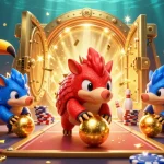 Experience jackpot excitement with 6623’s rivals in a vibrant casino-themed scene.